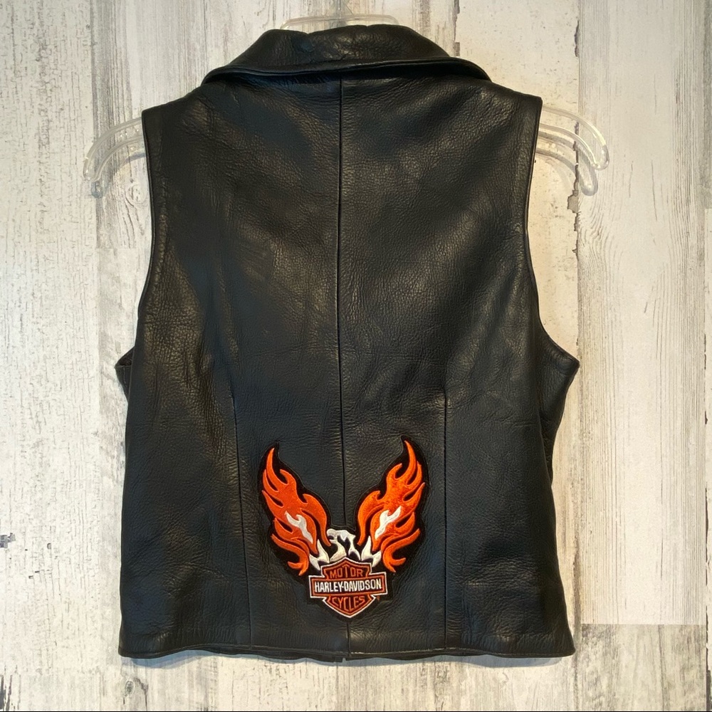 Ladies VANCE LEATHER Zippered Vest Size Small